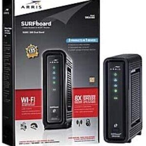 Arris Surfboard SBG6580 Cable Modem + WiFi Router - Xfinity,TWC,Cox,Cablevision